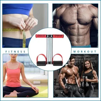 Double Spring Tummy Trimmer-Waist Trimmer-Abs Exerciser-Body Toner Ab Exerciser (Multicolor, Red, Black)